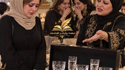هـديـة طقـم كريسـتال لـبنـت أخـت جـوزي ج 1 حكـايات مني السيد حصري 